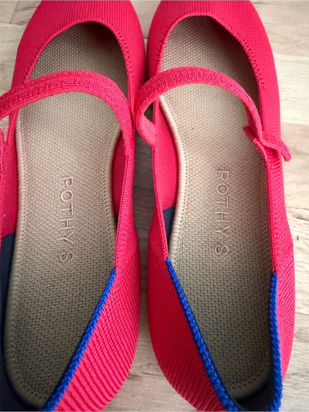 Rothy’s The Square Mary Jane Lollipop Red Size 7.5 - Picture 7 of 8